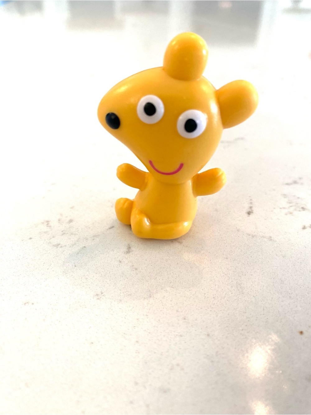 Peppa Pig Teddy Bear Figure Yellow Seated Teddy Replacement Accessory Hasbro